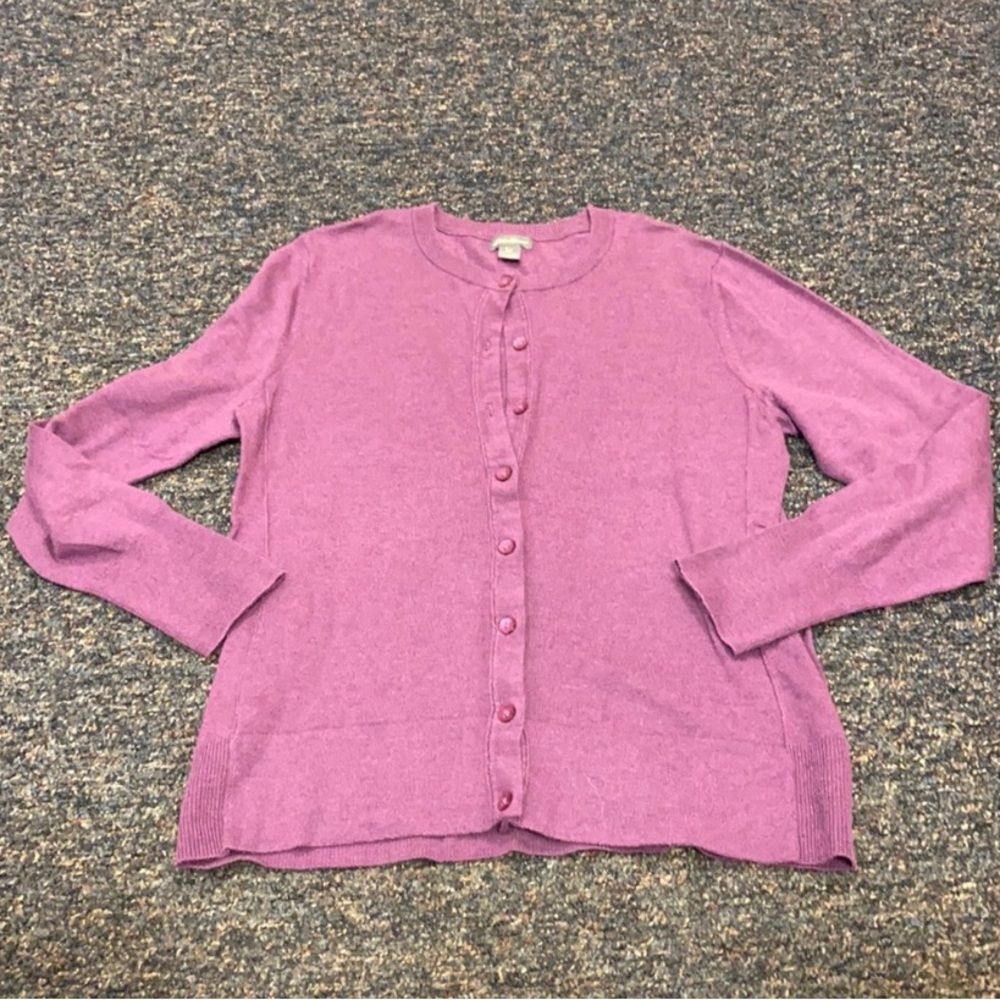 Eddie Bauer purple cardigan sz. L